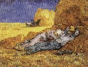 Vincent Van Gogh The Siesta oil painting reproduction